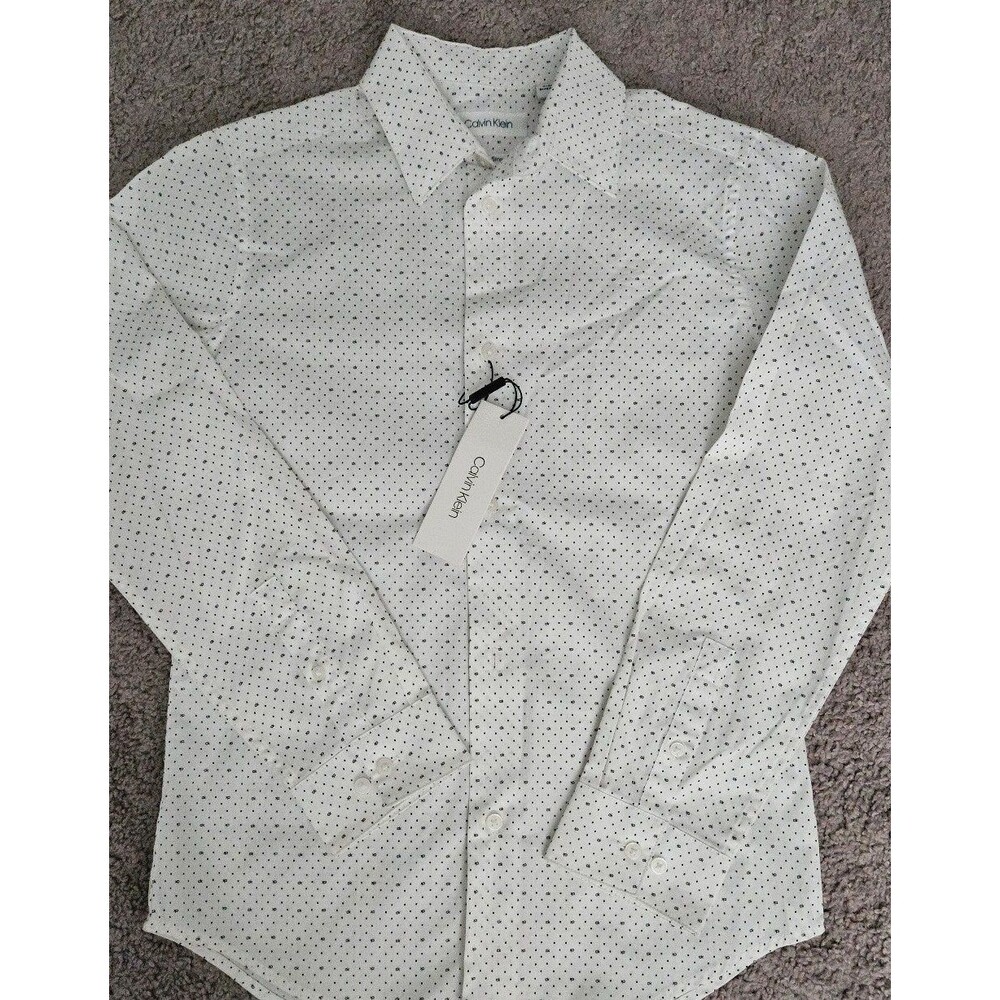 NWT Calvin Klein Boys Slim-Fit Stretch Polo
